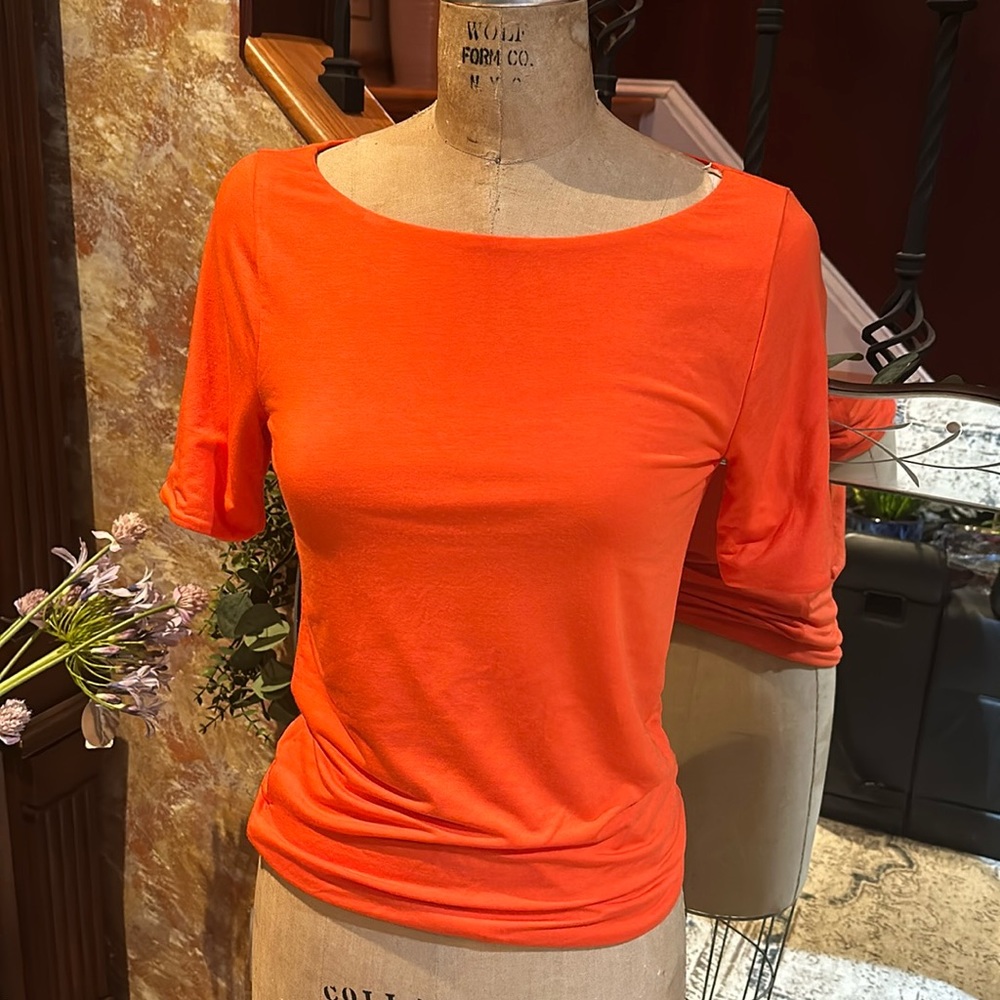J. Crew FormKnit elbow-sleeve T-shirt